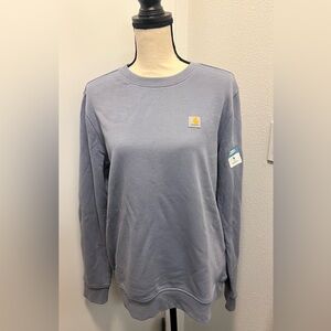 New with tag Carhartt women blueish/purple tencel fiber series sweatshirt size M